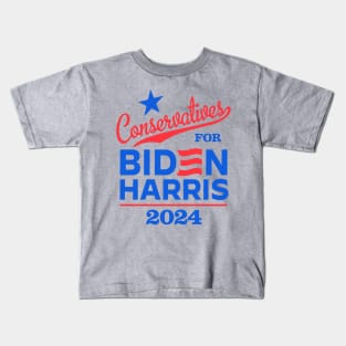 Conservatives For Biden 2024 Kids T-Shirt